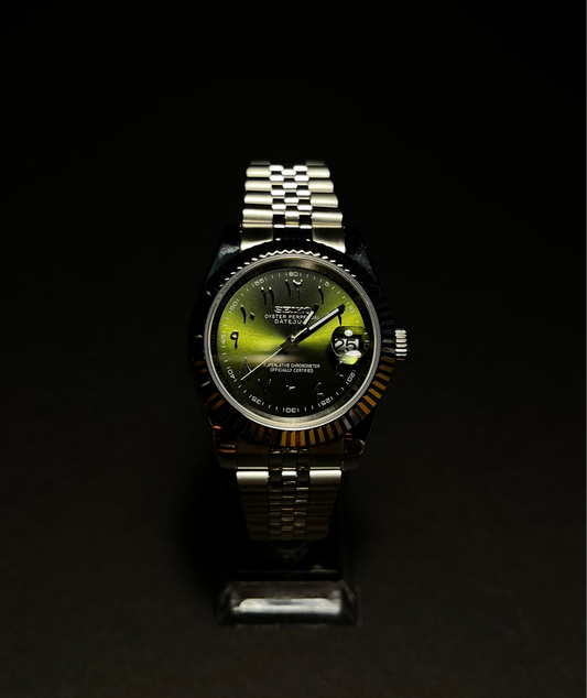 SEIKO Arabic Green Datejust Mod