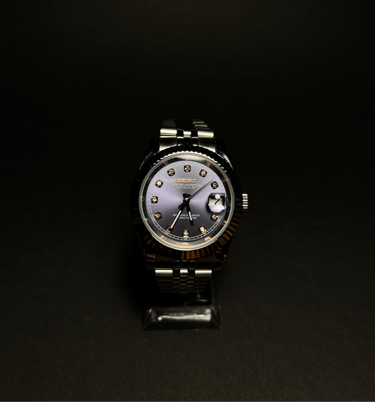 SEIKO Purple Diamond Datejust Mod
